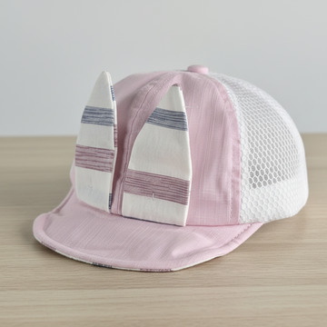 Pink Bunny Ear Baby Cap