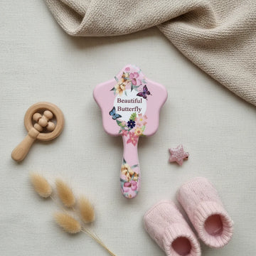Beautiful Butterfly Hair Brush & Mirror Gift Set