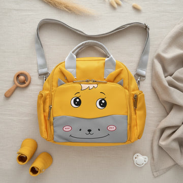 Pink & Yellow Unicorn Diaper Bag Backpack