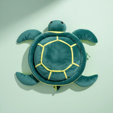Sea Turtle Plush Backpack with Mini Turtle