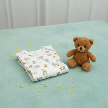 Wild Bear Safari Baby Romper