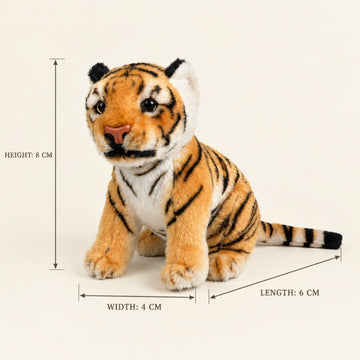 Realistic Small Tiger Cub Plush Stuffed Toy