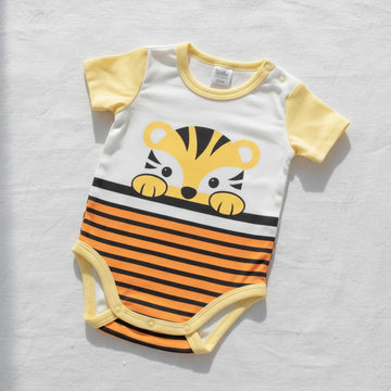 Peek-a-Boo Tiger Baby Romper