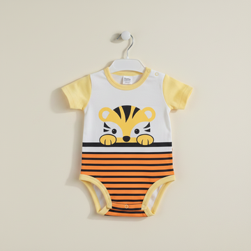 Peek-a-Boo Tiger Baby Romper