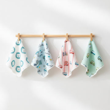 Muslin Baby Wash Cloths Pack of 4