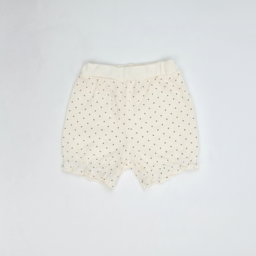 Cream Polka Dot Baby Bloomers